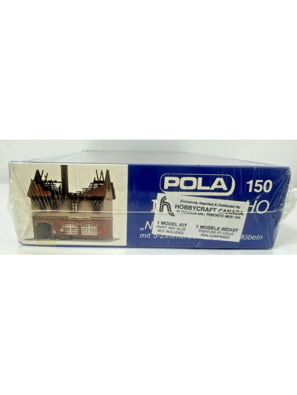 Vintage POLA 150 HO Scale Meister-Modell Gasthaus Brennendes Fire Damaged Kit